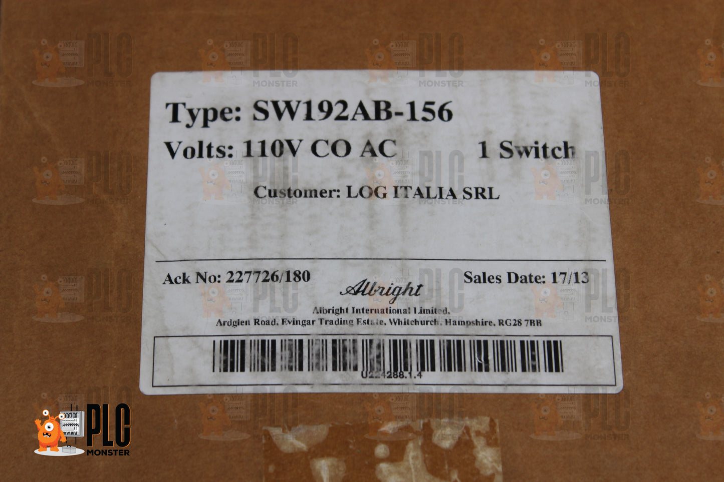 NEW | ALLNIGHT | SW192AB-156 |