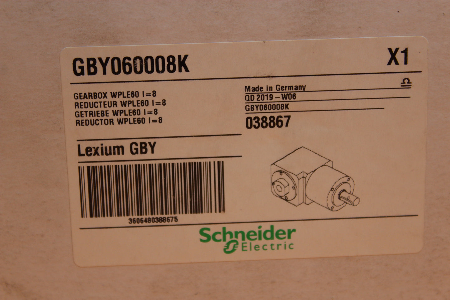 NEW | SCHNEIDER ELECTRIC | GBY060008K |