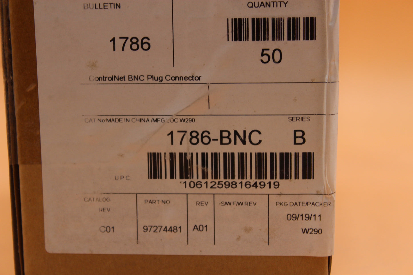 NEW SEALED BOX | ALLEN BRADLEY | 1786-BNC |