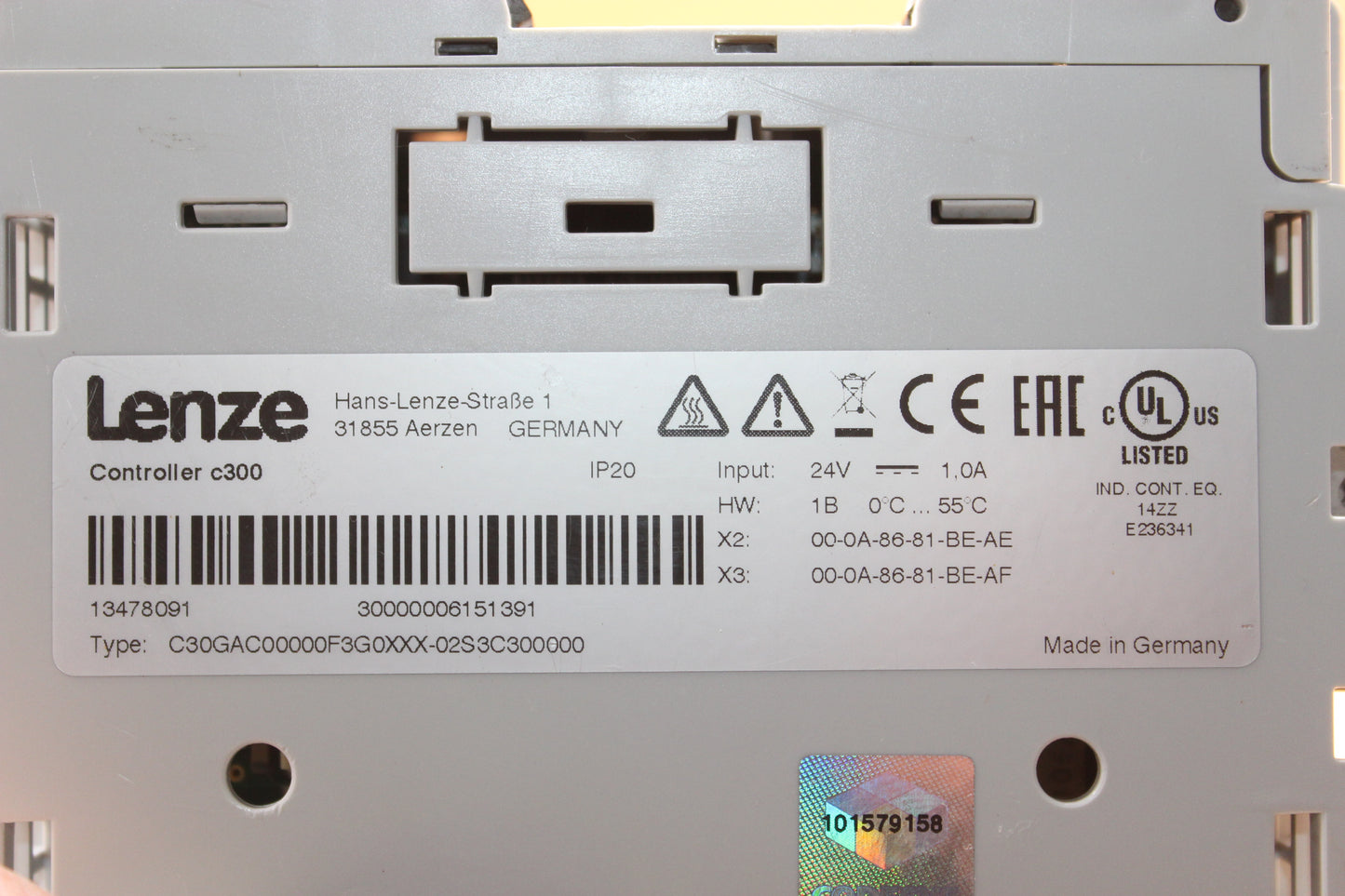 REFIRBISHED | LENZE | C30GAC00000F3G0XXX-02S3C300000 |