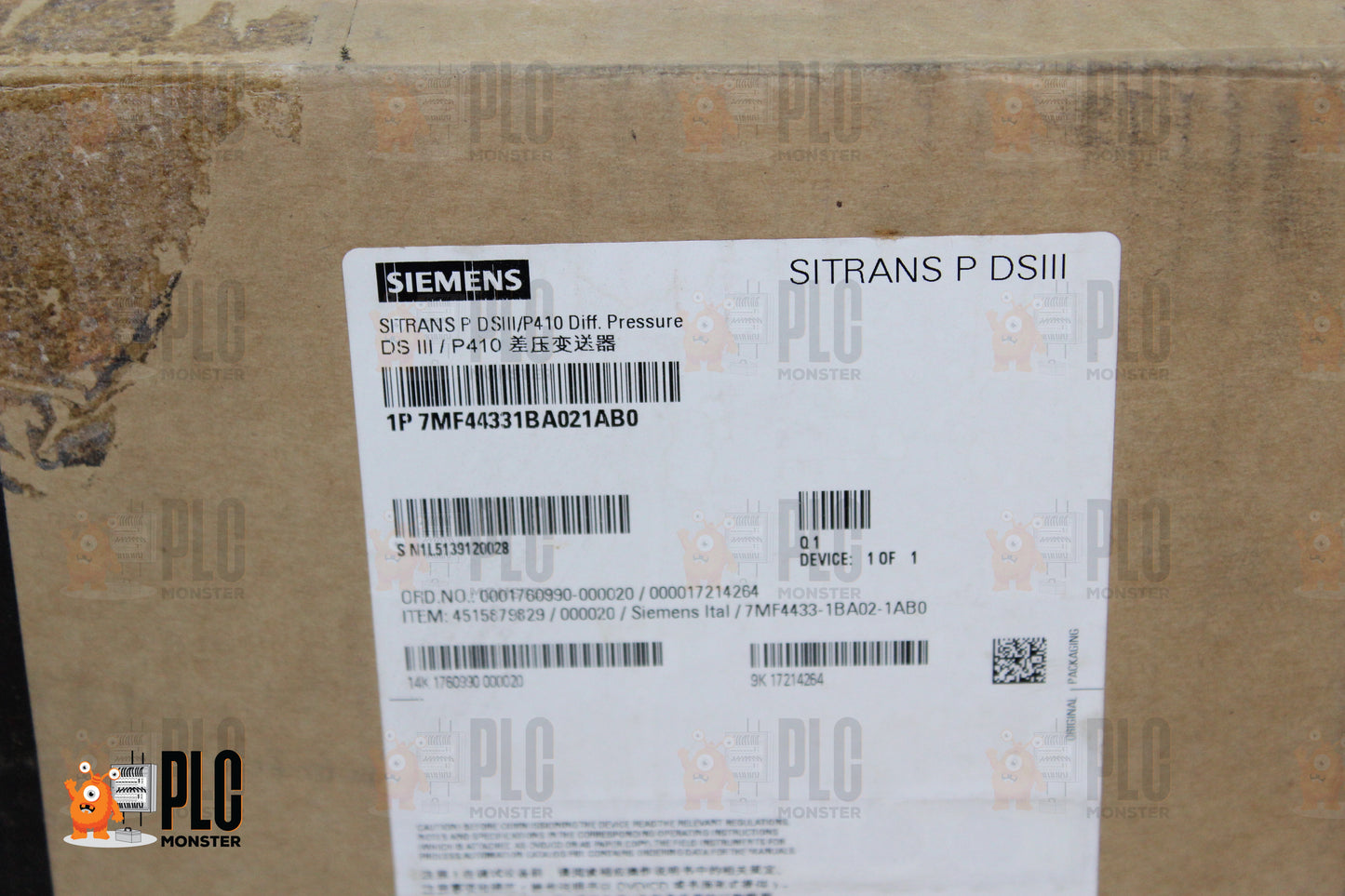NEW | SIEMENS | 7MF44331BA021AB0 |