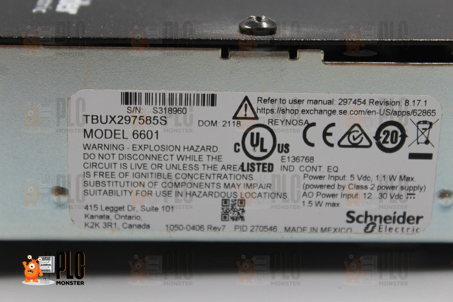 NEW | SCHNEIDER ELECTRIC | TBUX297585S |