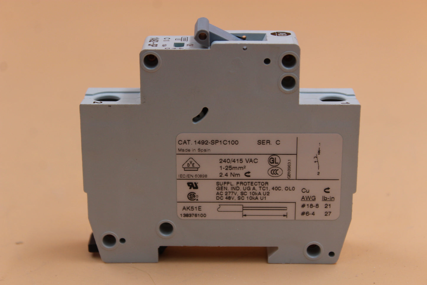 NEW | ALLEN-BRADLEY | 1492-SP1C100 |