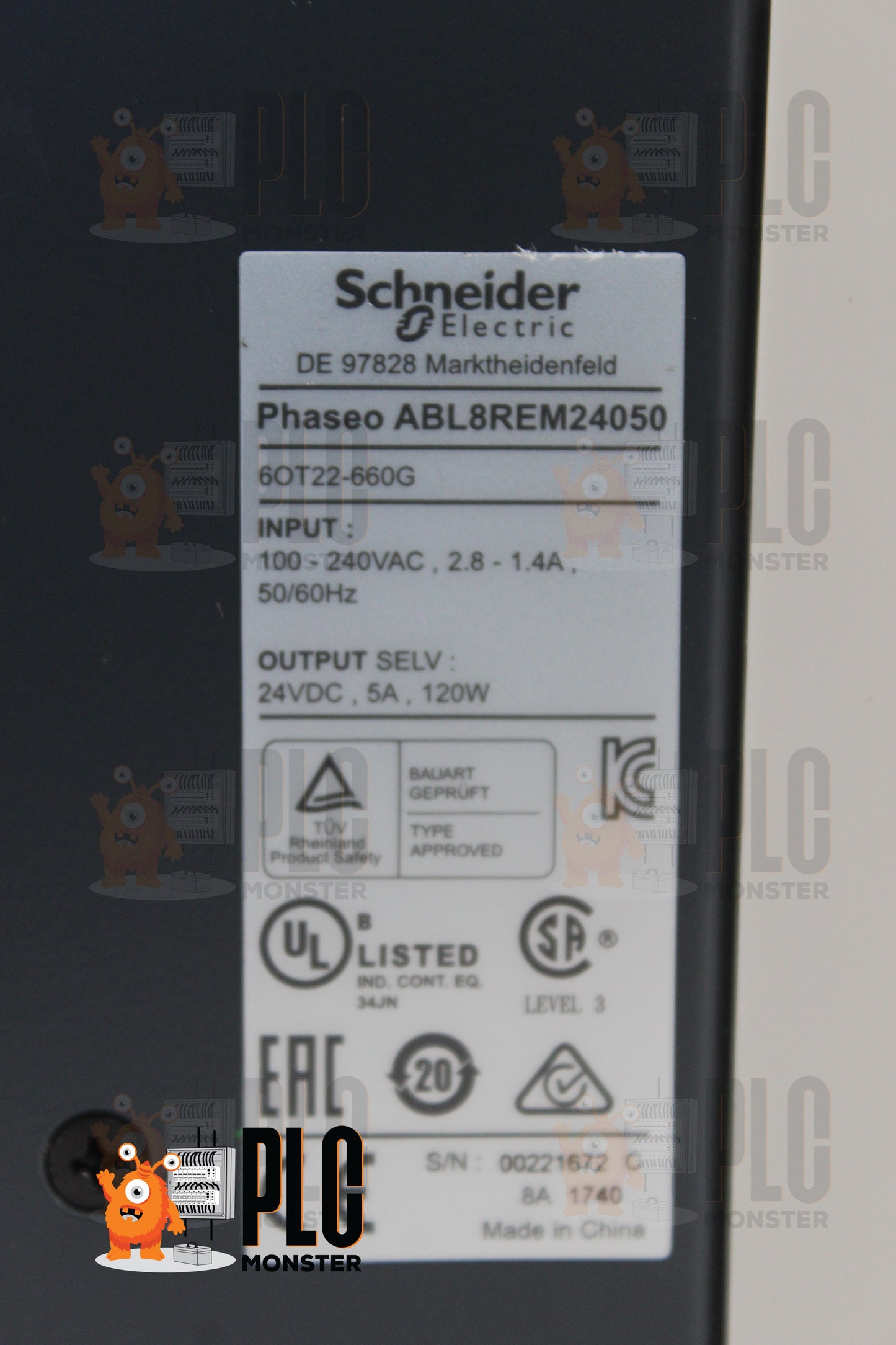 NEW OPEN BOX | SCHNEIDER ELECTRIC | ABL8REM24050 |
