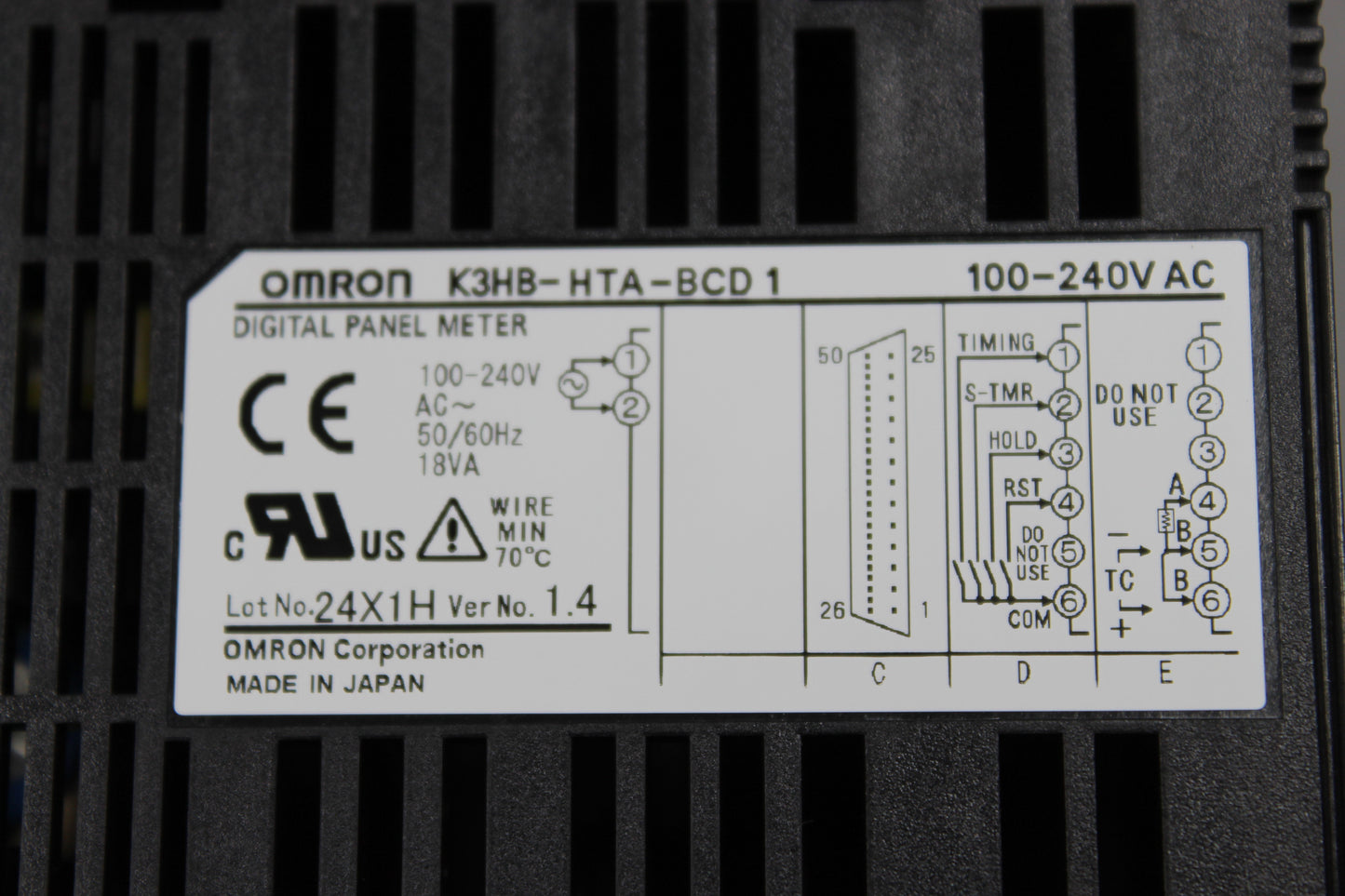 NEW | OMRON | K3HB-HTA-BCD1 |