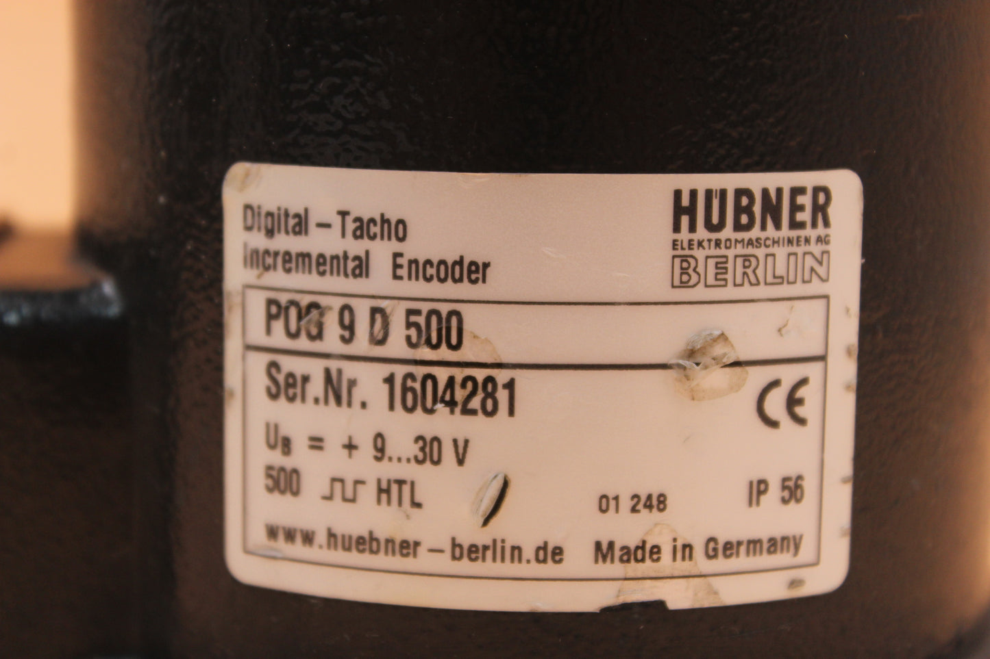 NEW NO BOX | HUBNER | POG 9 D 500 |