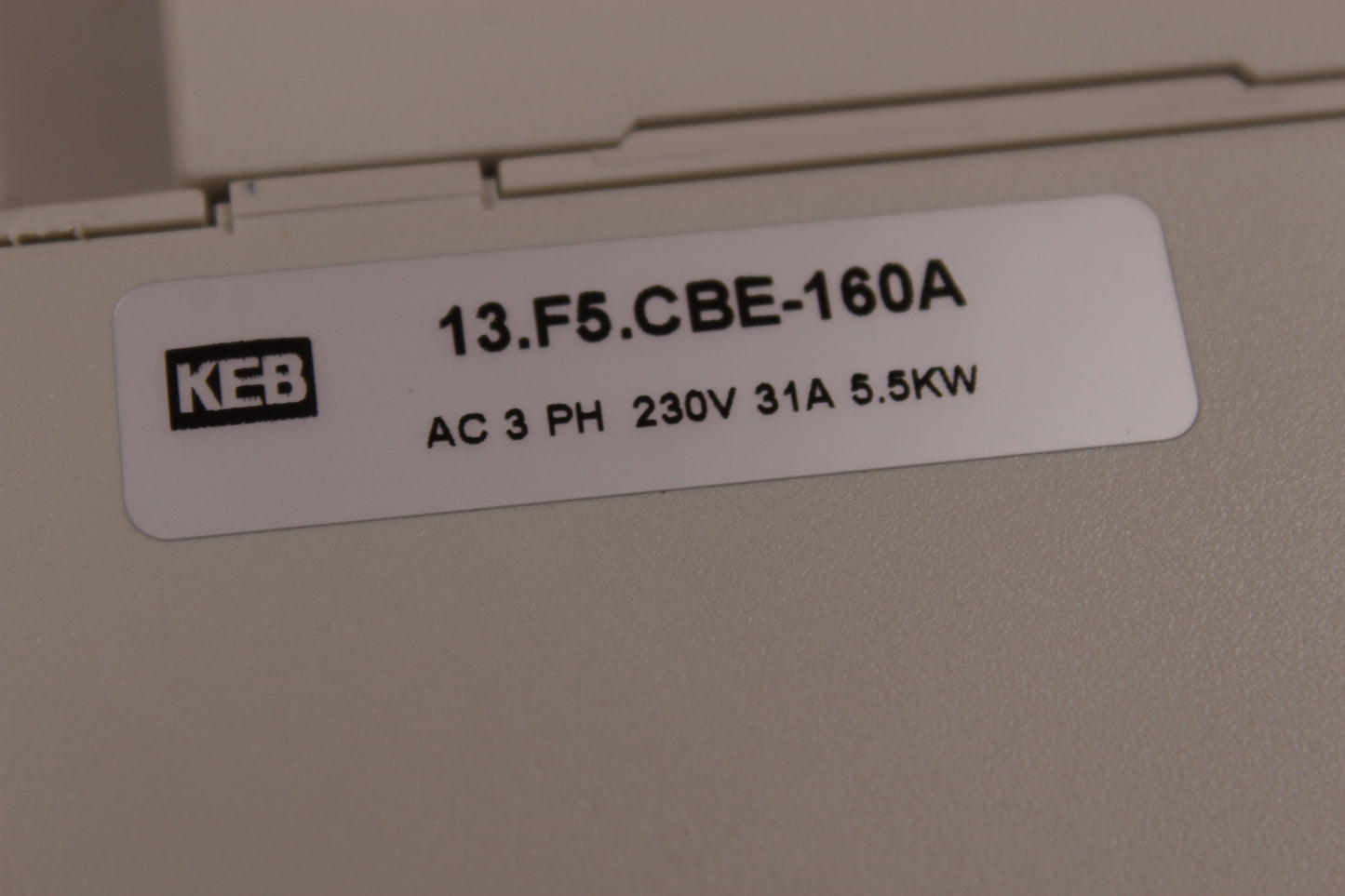 NEW | KEB | F5 13F5CBE-160A |