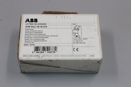 NEW | ABB | 2CTB813812R2600 OVR PLUS 1N 10 275 |