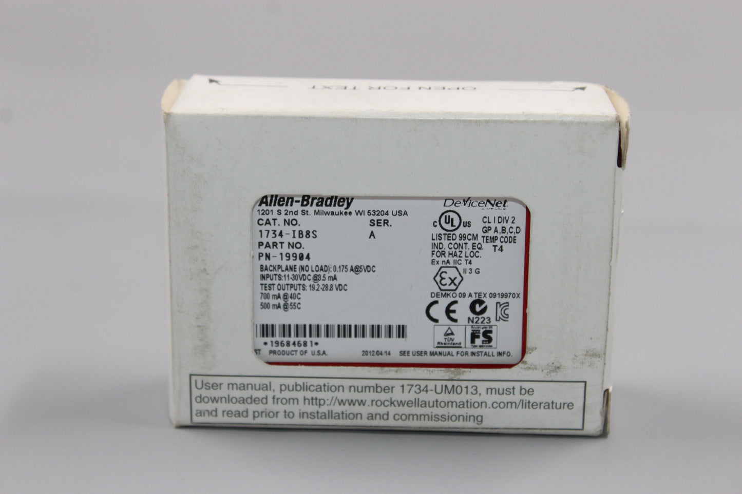 NEW | ALLEN-BRADLEY | 1734-IB8S |