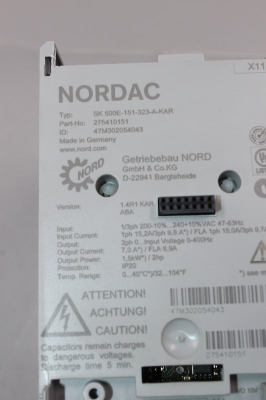 PREOWNED | NORDAC  | SK 500E-151-323-A-KAR |