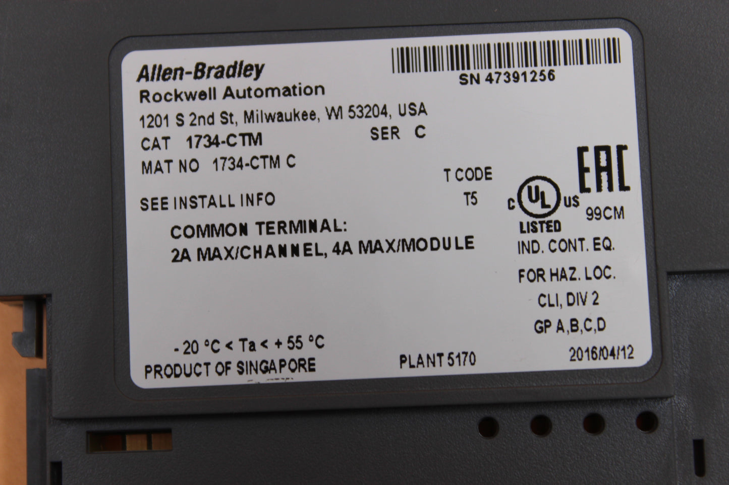 PREOWNED | ALLEN-BRADLEY | 1734-CTM |
