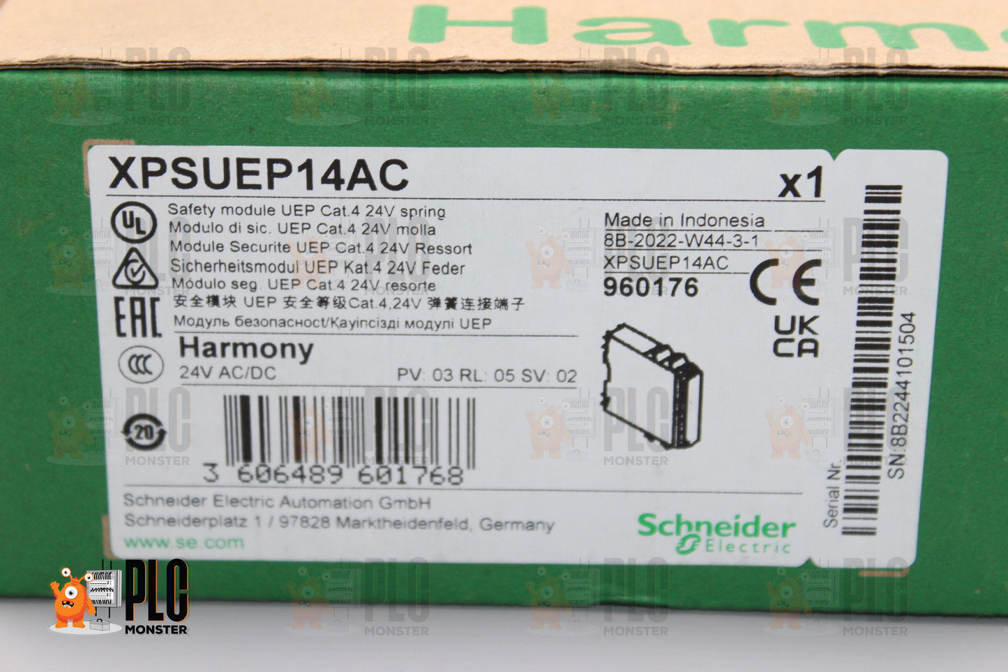 NEW OPEN BOX | SCHNEIDER ELECTRIC | XPSUEP14AC   |