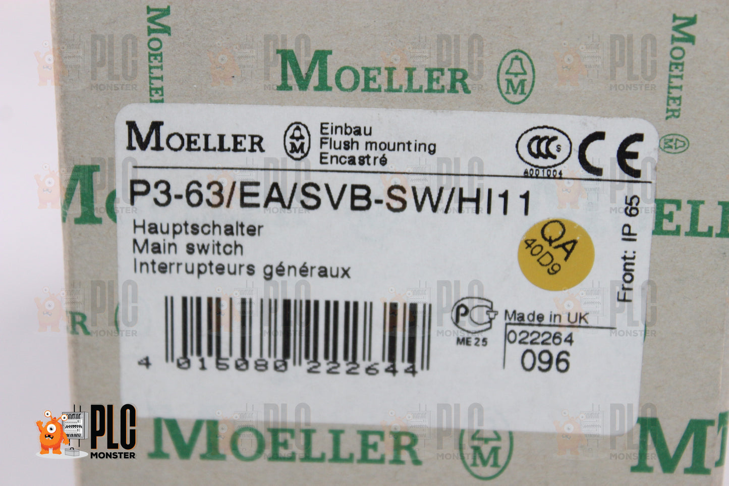 NEW | MOELLER | P3-63/EA/SVB-SW/HI11 |