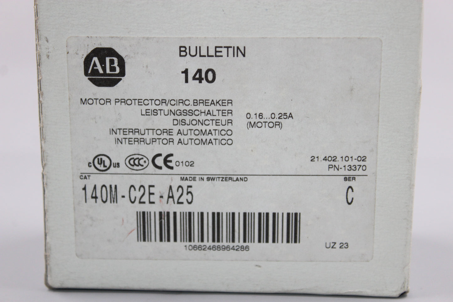 NEW | ALLEN-BRADLEY | 140M-C2E-A25 |