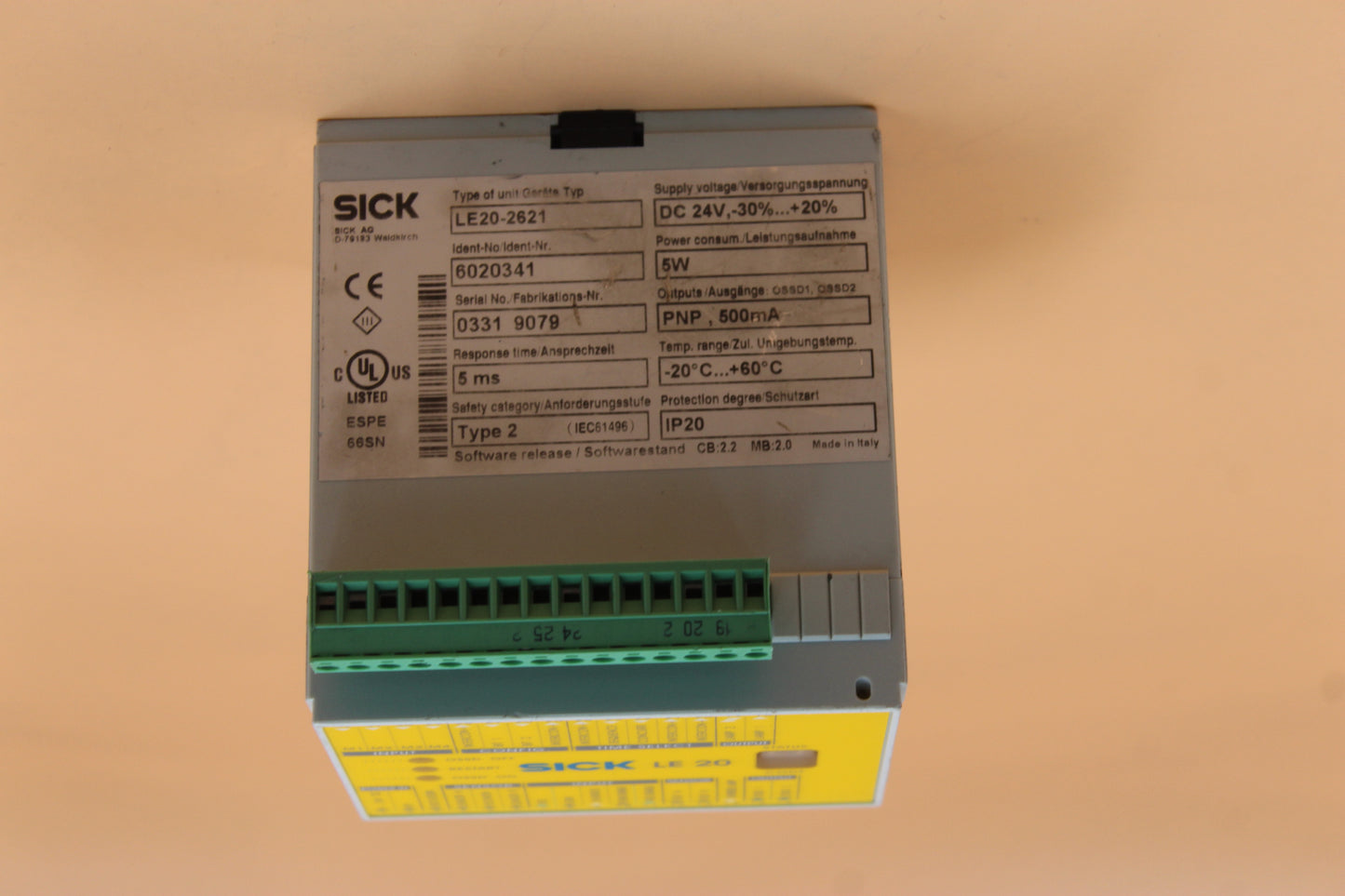NEW NO BOX | SICK | LE20-2621 |