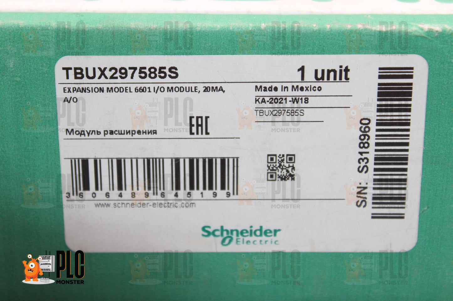NEW | SCHNEIDER ELECTRIC | TBUX297585S |