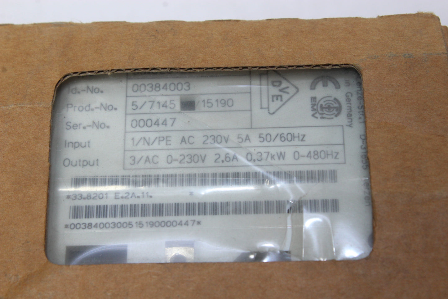 NEW | Lenze | 33.8201_E |