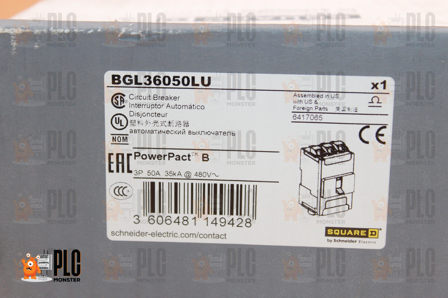 NEW | SQUARE D | BGL36050LU |