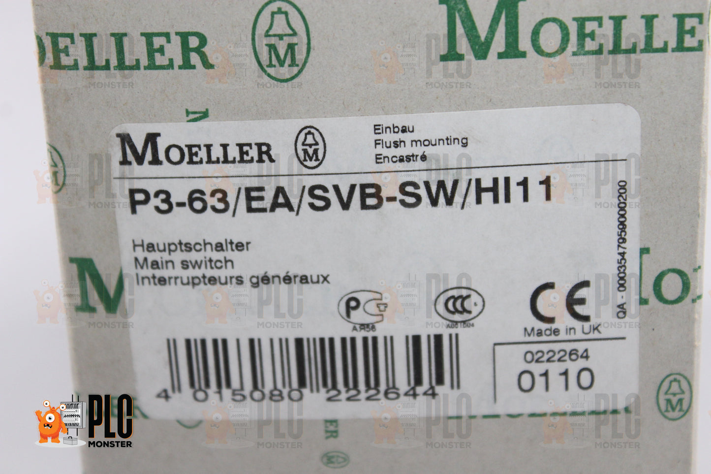 NEW | MOELLER | P3-63/EA/SVB-SW/HI11 |