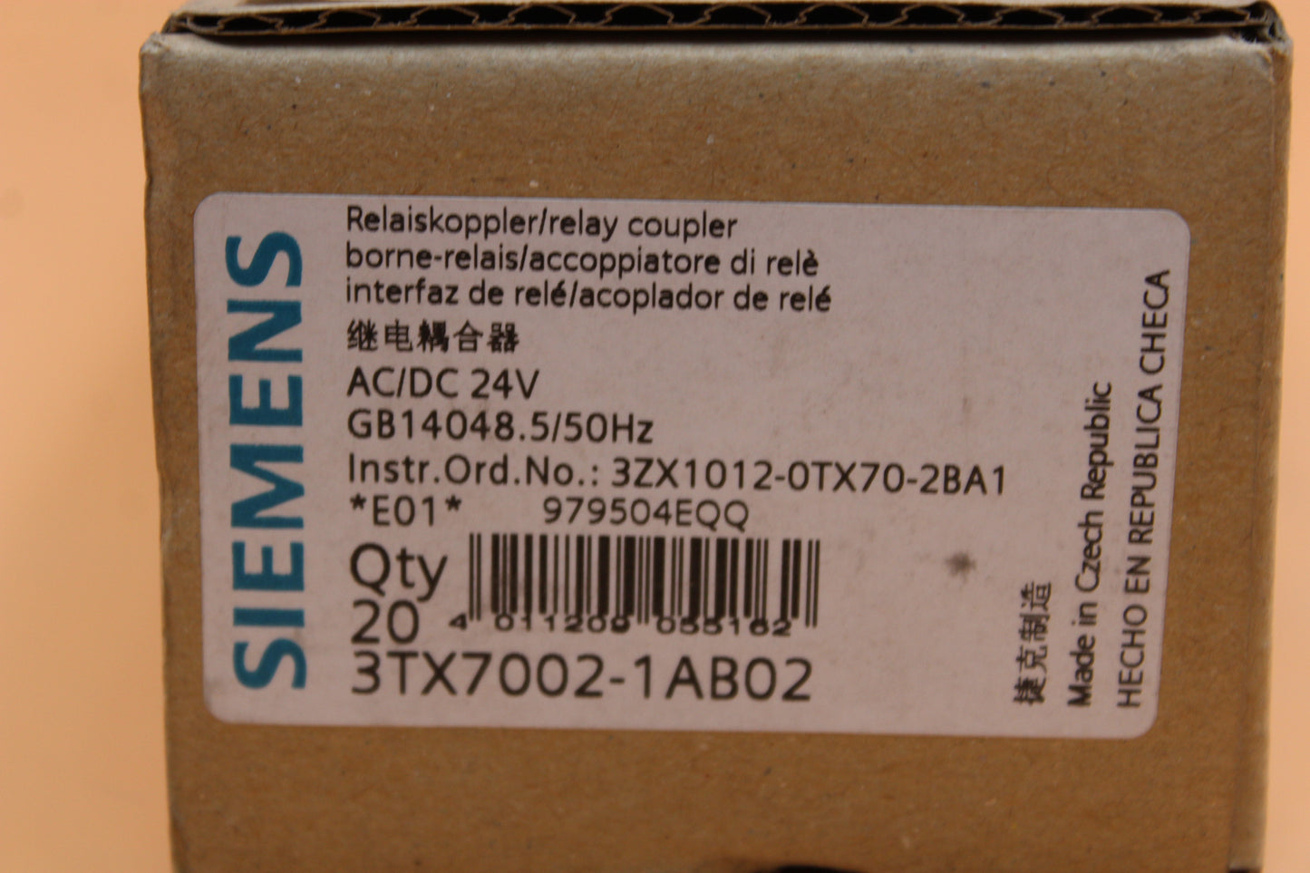 NEW | SIEMENS | 3TX7002-1AB02 |