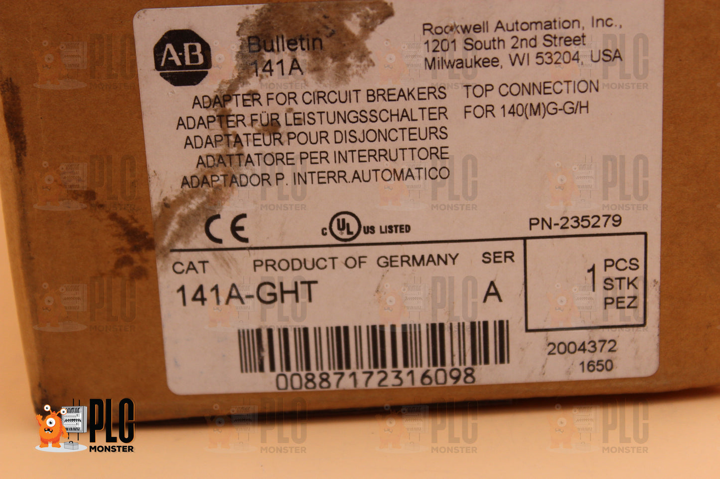 NEW OPEN BOX | ALLEN-BRADLEY | 141A-GHT |