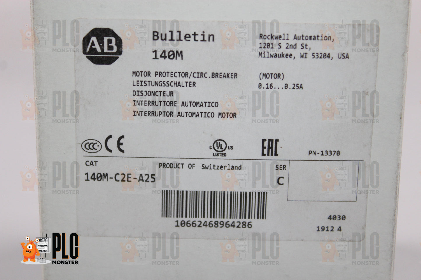 NEW OPEN BOX | ALLEN-BRADLEY | 140M-C2E-A25 |