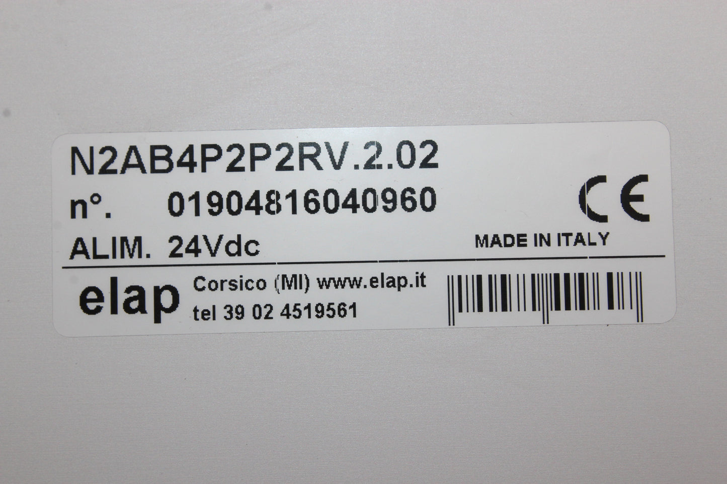 NEW NO BOX | elap | N2AB4P2P2RV.2.02 |