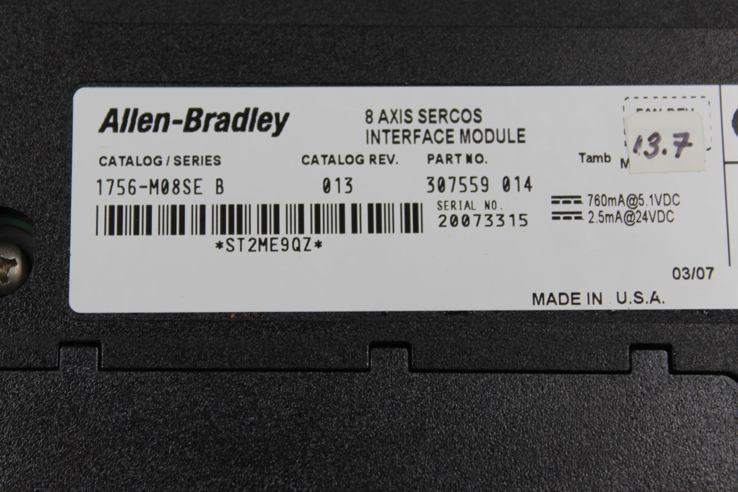 PREOWNED | ALLEN-BRADLEY | 1756-M08SE |