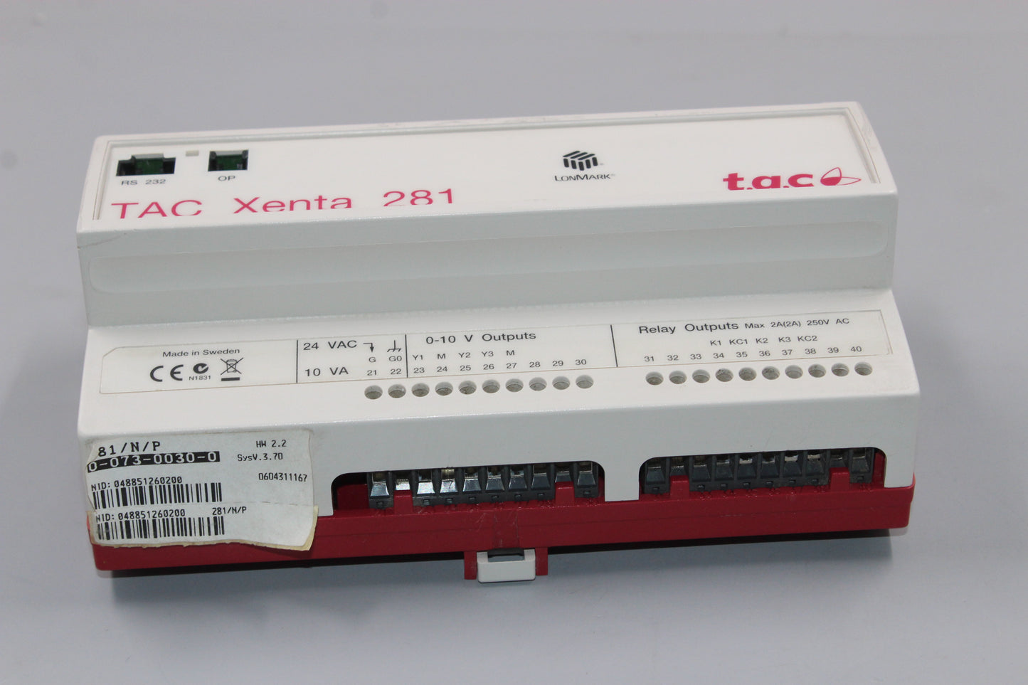 PREOWNED | LONMARK | TAC Xenta 281 |