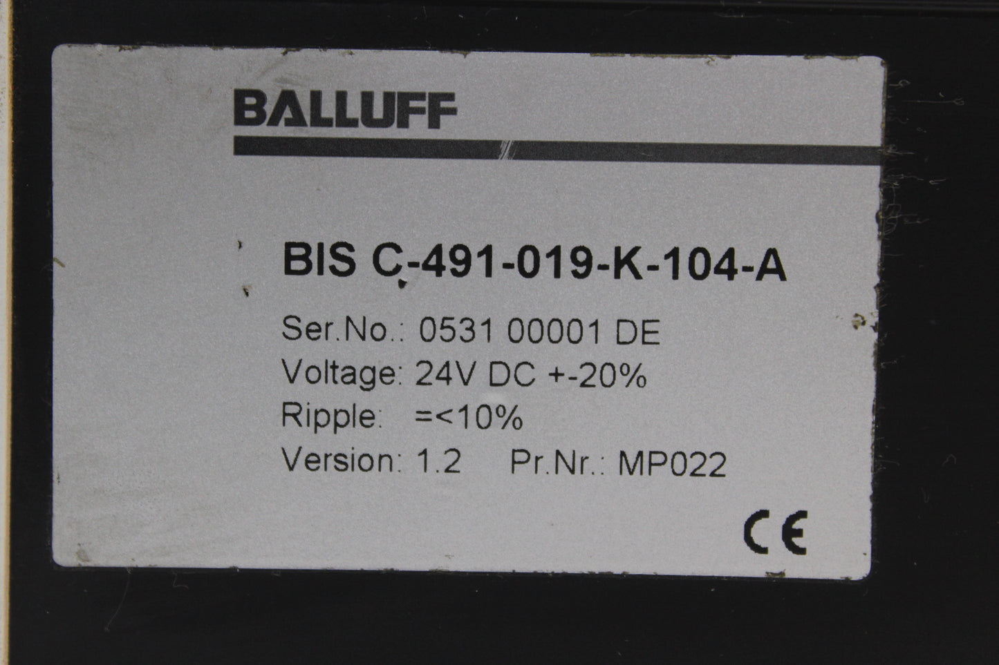 PREOWNED | BALLUFF | BIS C-491-019-K-104-A |