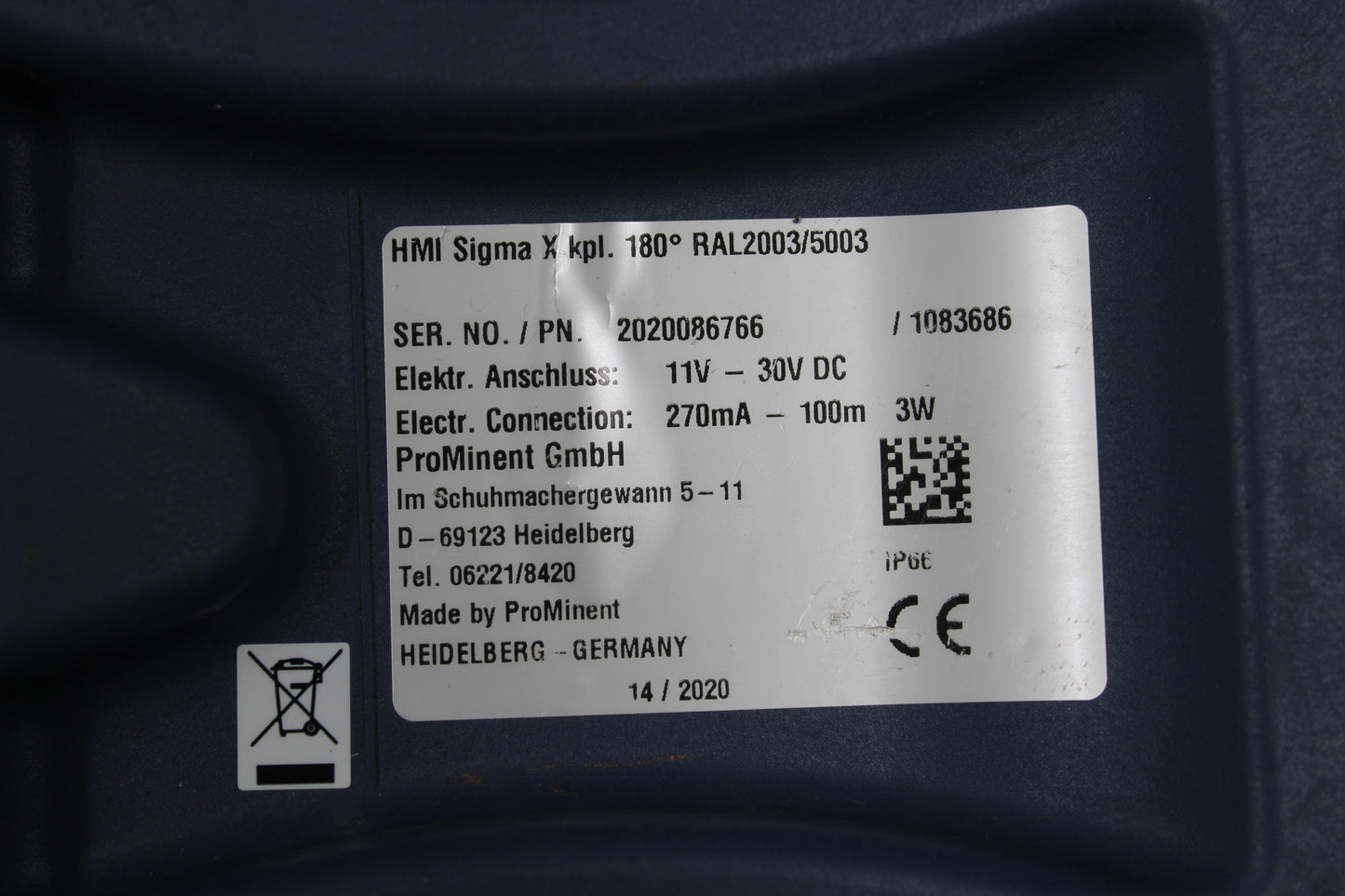 PREOWNED | Prominent | HMI Sigma X kpl.  RAL20035003 |