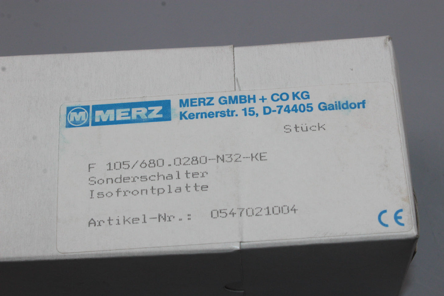 NEW SEALED BOX | MERZ | F 105/680.0280-N32-KE |