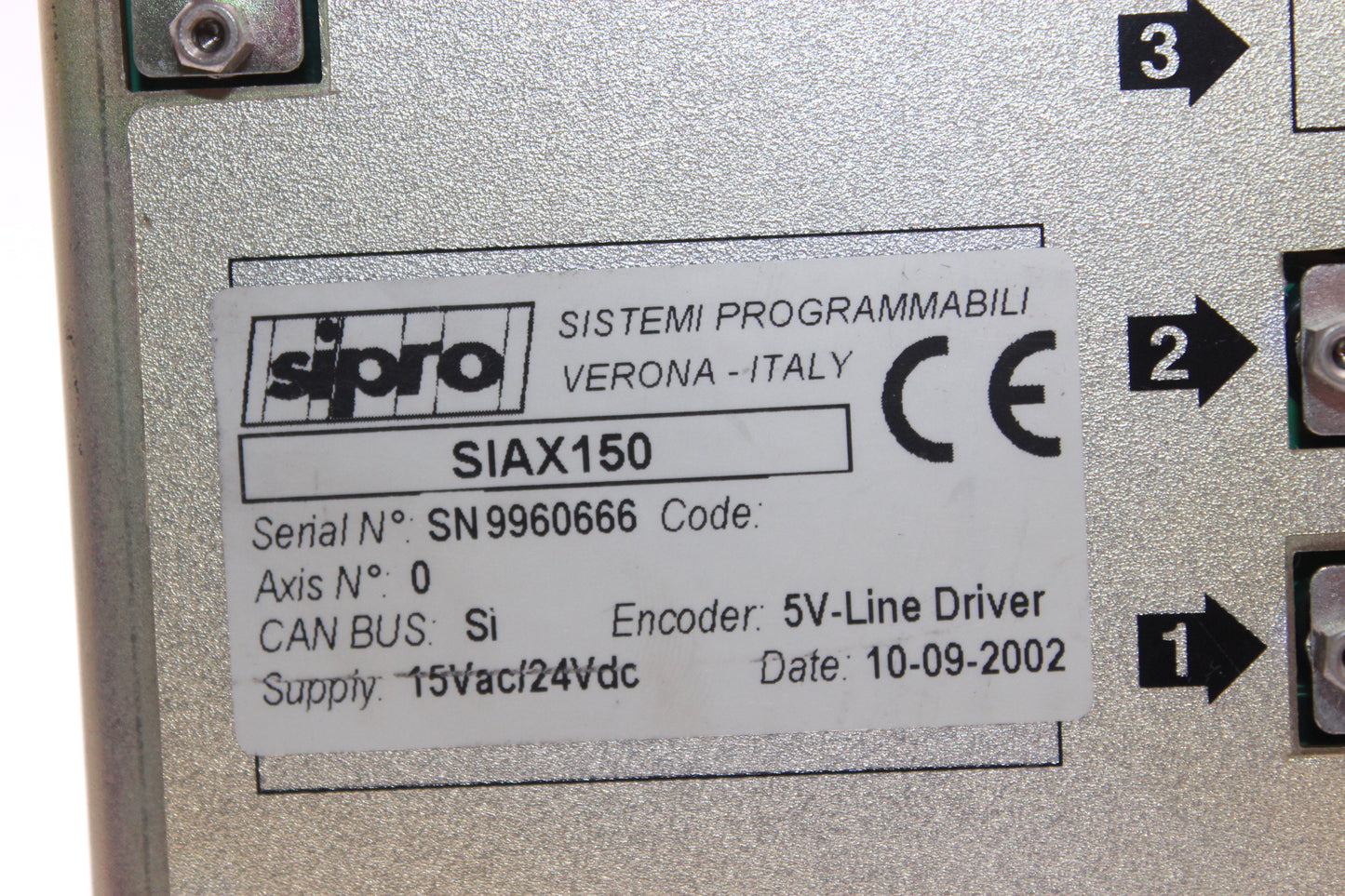 PREOWNED | SIPRO | SIAX 150 |