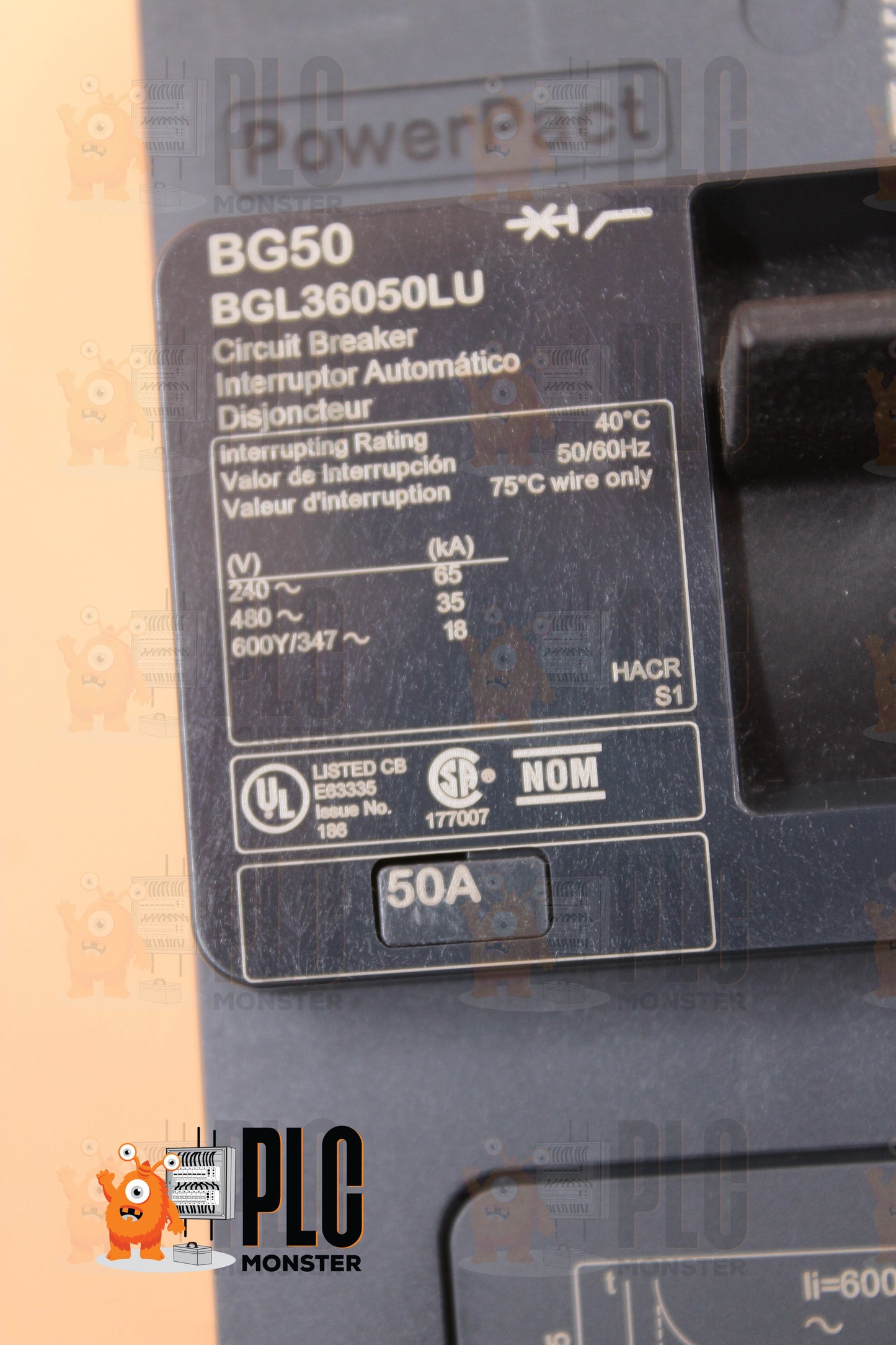 NEW | SQUARE D | BGL36050LU |