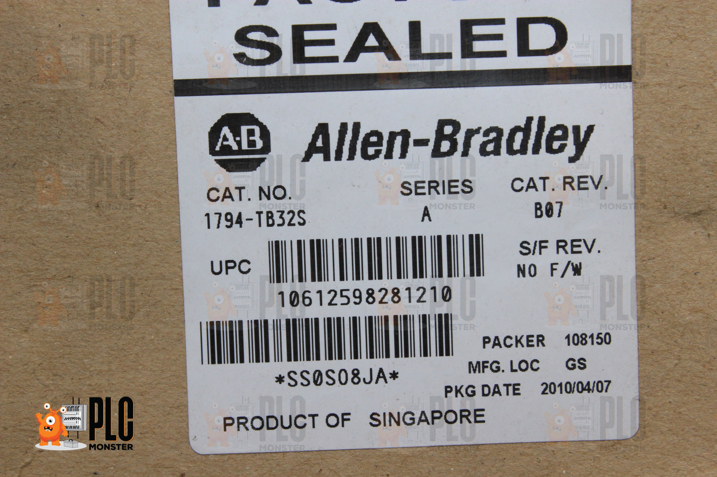 NEW SEALED BOX | ALLEN-BRADLEY | 1794-TB32S |