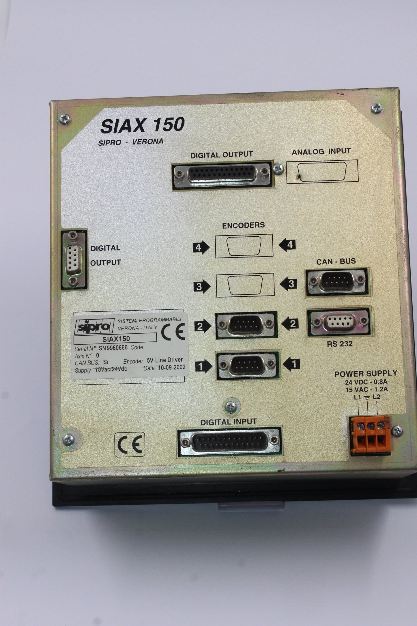 PREOWNED | SIPRO | SIAX 150 |