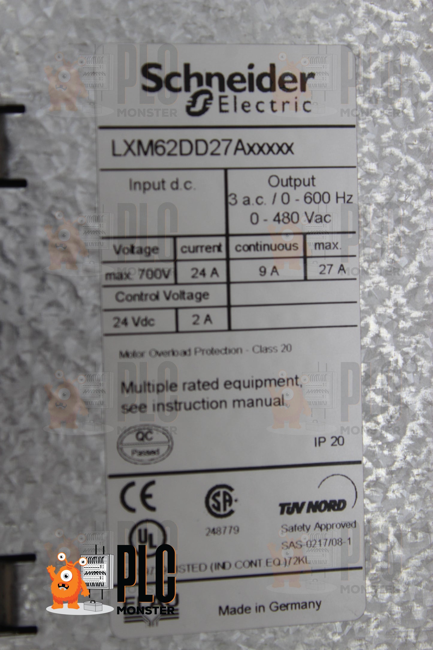 NEW NO BOX | SCHNEIDER ELECTRIC | LXM62DD27A21000 |