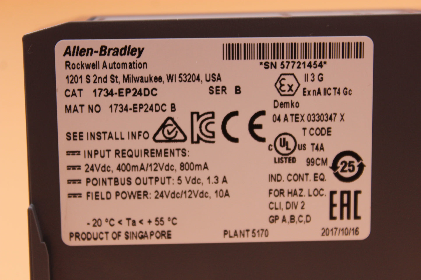 PREOWNED | ALLEN-BRADLEY | 1734-EP24DC |