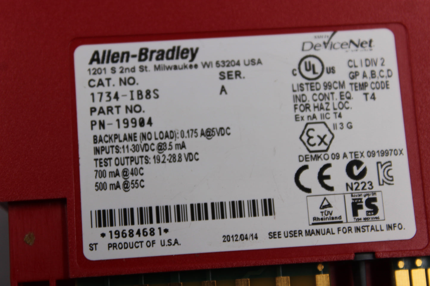 NEW | ALLEN-BRADLEY | 1734-IB8S |