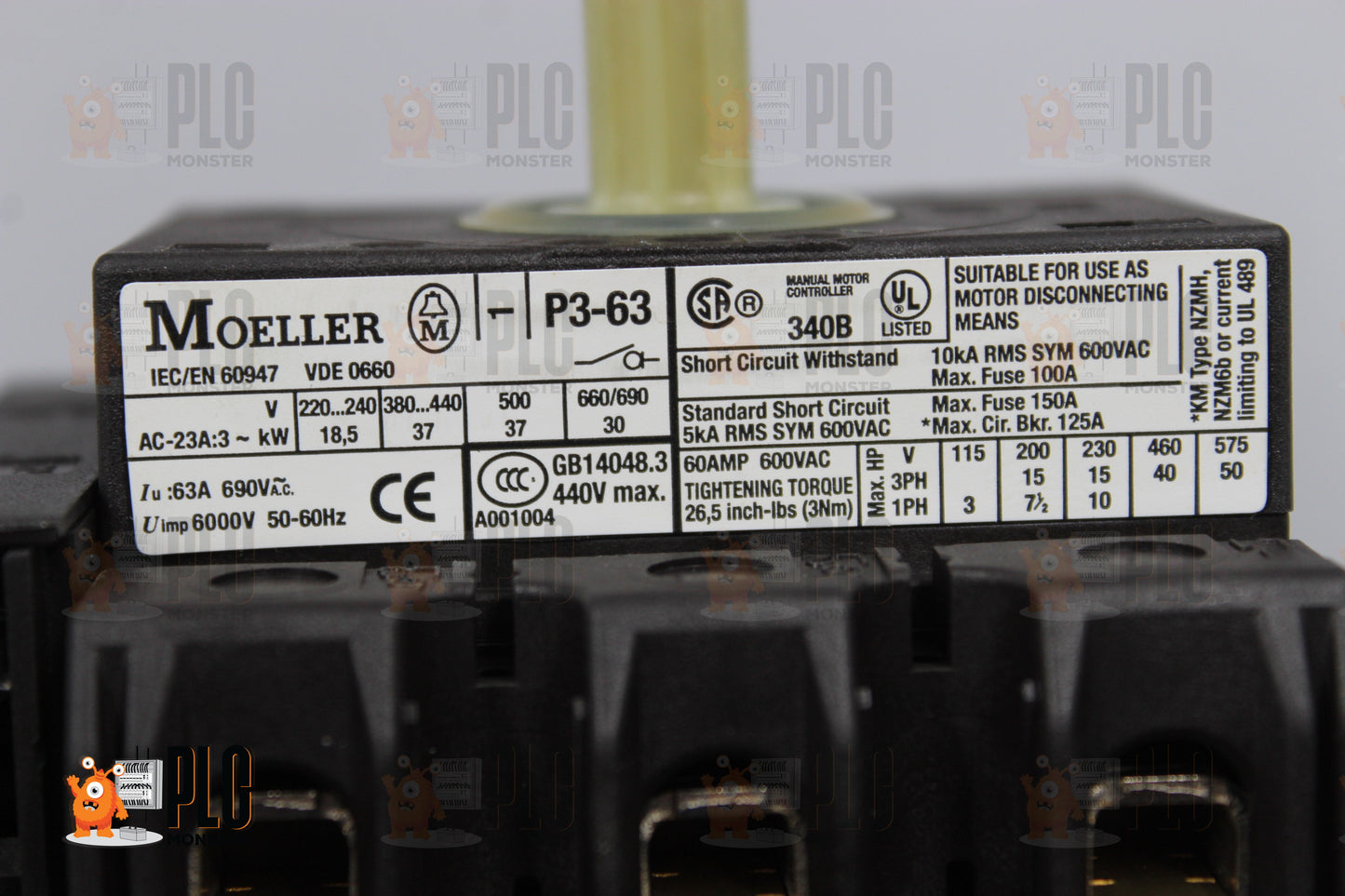 NEW | MOELLER | P3-63/EA/SVB-SW/HI11 |