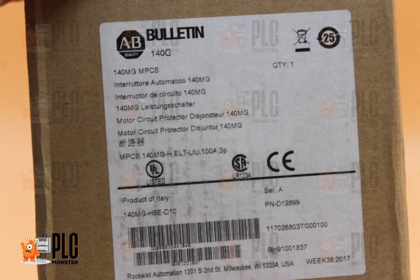 NEW | ALLEN-BRADLEY | 140MG-H8E-D10 |