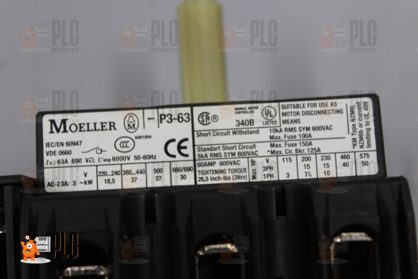 NEW | MOELLER | P3-63/EA/SVB-SW/HI11 |