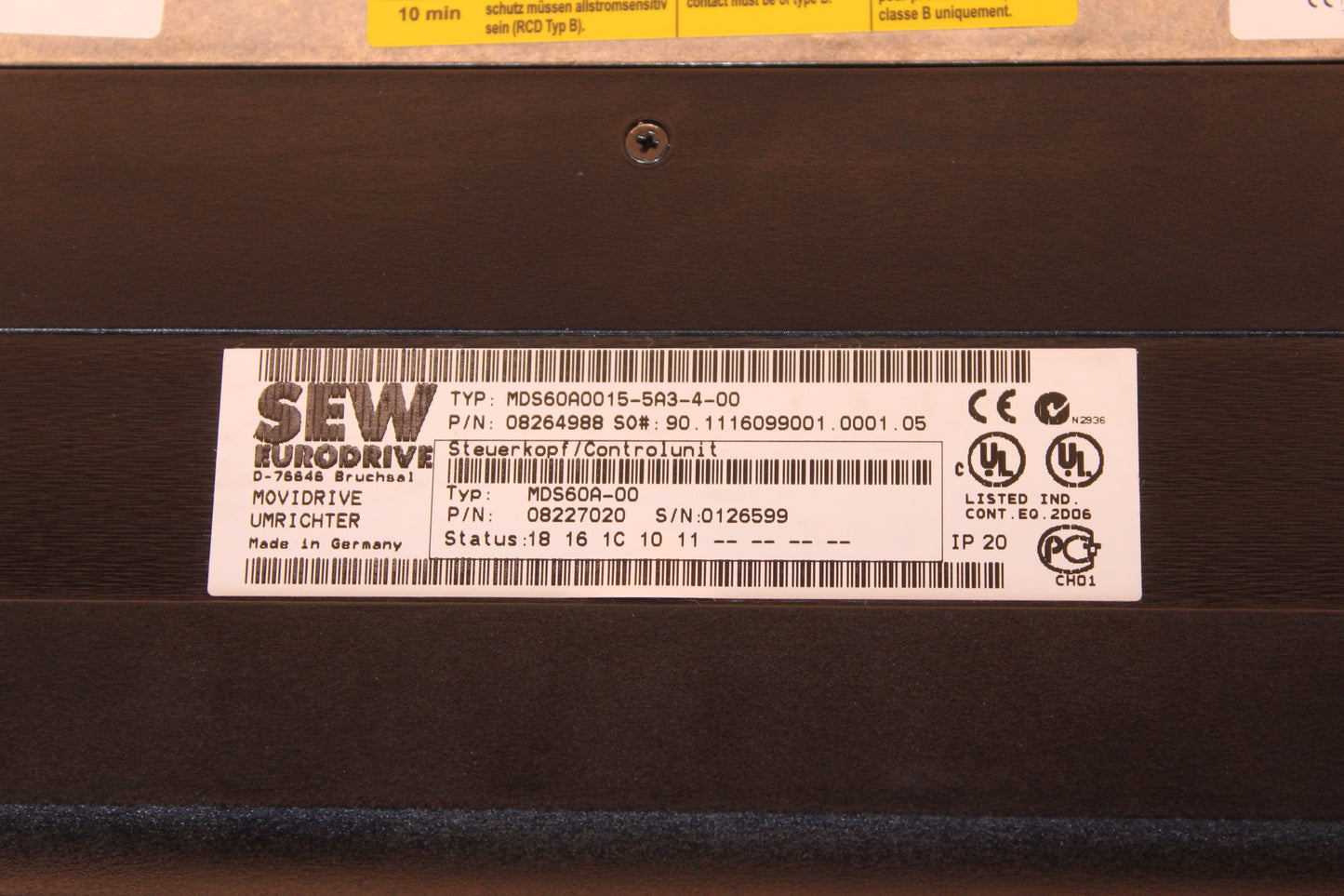 NEW | SEW | MDS60A0015-5A3-4-00 |
